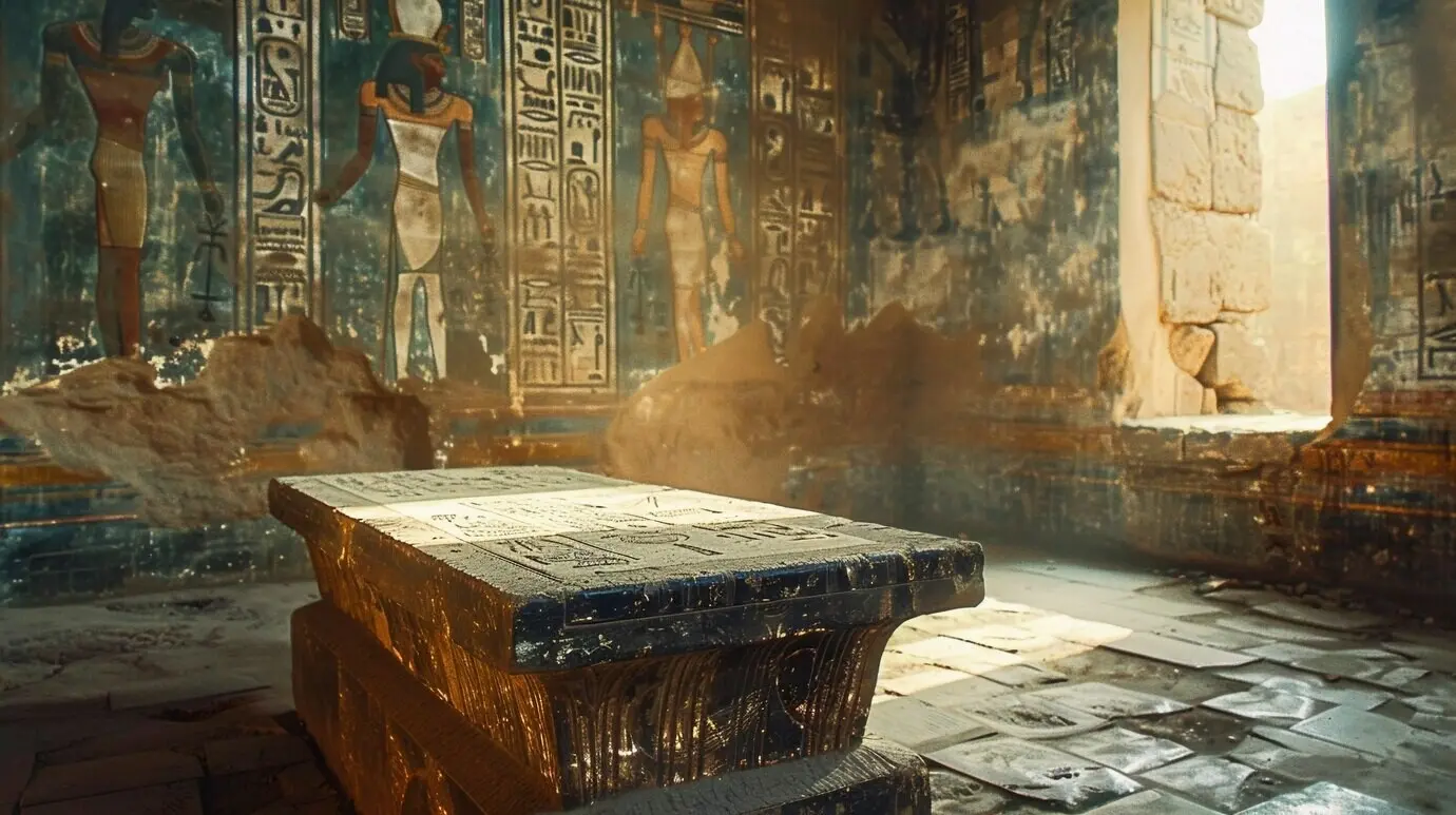 Tempel- und Grab-Bauwerk aus dem Alten Ägypten